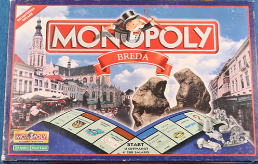 Monopoly Breda Editie - Compleet Gezelschapsspel, Vijf spelers of meer, Ophalen of Verzenden, Zo goed als nieuw
