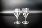 Vintage likeurglazen / borrelglazen met steel - set van 2, Ophalen of Verzenden, Gebruikt, Borrel- of Shotglas