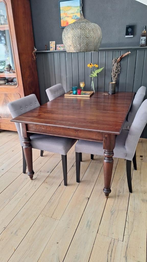 Eettafel kersenhout, Huis en Inrichting, Tafels | Eettafels, Ophalen, Gebruikt, 100 tot 150 cm, Kersenhout