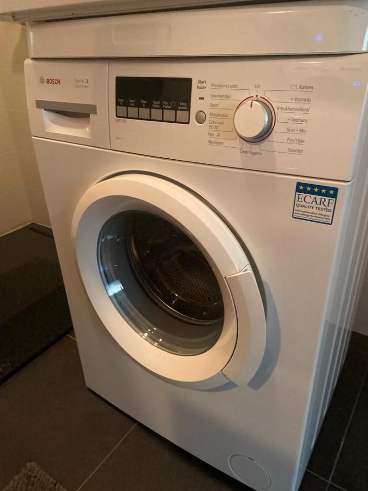 Wasmachine Bosch serie 2, Witgoed en Apparatuur, Wasmachines, Zo goed als nieuw, Voorlader, 6 tot 8 kg, 85 tot 90 cm, 1200 tot 1600 toeren