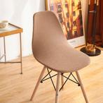 NIEUW 4x Stretch Waterafstotend Stoelhoezen Jacquard Stof, Huis en Inrichting, Stoelen, Ophalen of Verzenden, Nieuw, Bruin, Stof