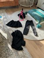 Heks verkleed kostuum maat S Halloween 6 delig, Ophalen of Verzenden, Zo goed als nieuw, Jongen of Meisje