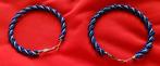 Sieraden oorringen oorbellen blauw bling, Verzenden, Zo goed als nieuw
