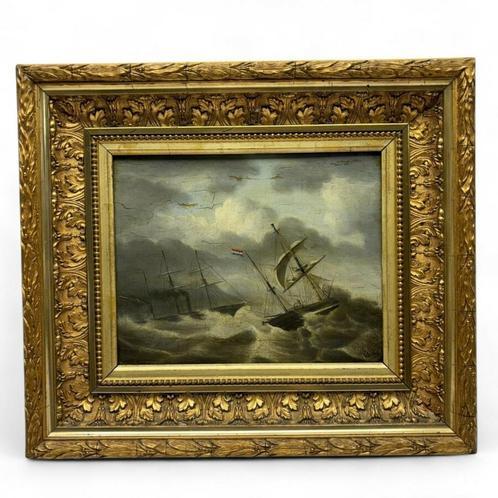 W. Kats (19e eeuw), Antiek en Kunst, Kunst | Schilderijen | Klassiek, Ophalen of Verzenden