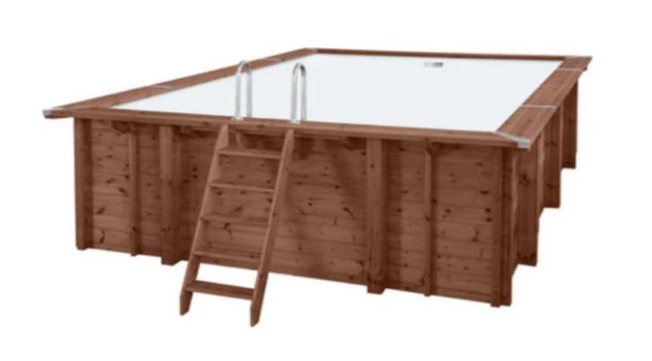 Interhiva Zwembad Sumatra 6,00m x 3,00m Hout, Tuin en Terras, Zwembad-toebehoren, Nieuw, Overige typen, Ophalen of Verzenden