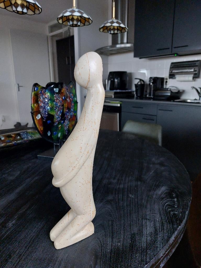 MOOI BEELD VAN ZWANGERE VROUW 40 CM HOOG, Ophalen of Verzenden, Zo goed als nieuw, Mens