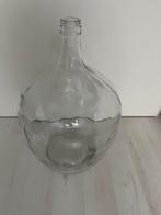 Grote zware glazen vaas, Minder dan 50 cm, Glas, Ophalen of Verzenden, Zo goed als nieuw