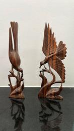 Javaanse vogels beeldjes, Antiek en Kunst, Kunst | Beelden en Houtsnijwerken, Ophalen of Verzenden