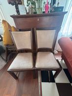 2x lichtroze vintage stoelen, Ophalen, Gebruikt, Stof, Twee