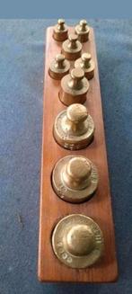 Te koop koperen gewichten met keuren echt heel oud, Antiek en Kunst, Antiek | Koper en Brons, Ophalen