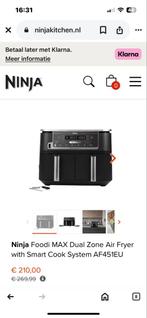 Ninja Foodi MAX Dual Zone Air Fryer nwp €220 zgan, Witgoed en Apparatuur, Ophalen, Zo goed als nieuw, Airfryer