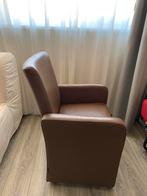 (Eetkamer) fauteuils, Ophalen, Gebruikt, Minder dan 75 cm, Leer