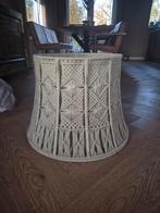 Vintage Macramé Lampenkap XL, Huis en Inrichting, Lampen | Lampenkappen, Crème, Gebruikt, 25 tot 50 cm, Ophalen of Verzenden