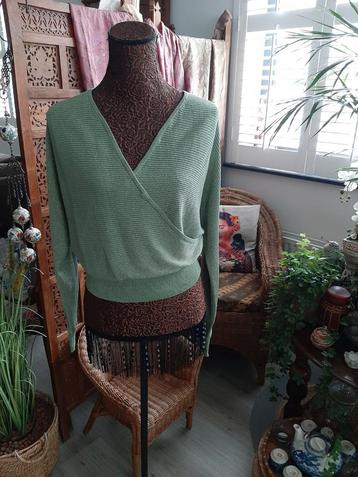 Nieuw+kaartje!Cotton Club/Prachtig groen truitje mt L beschikbaar voor biedingen
