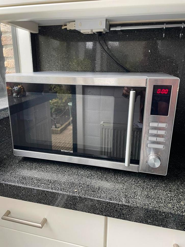 Combi magnetron-oven inventum, Witgoed en Apparatuur, Magnetrons, Gebruikt, Vrijstaand, Combimagnetron, Oven, Draaiplateau, Ophalen