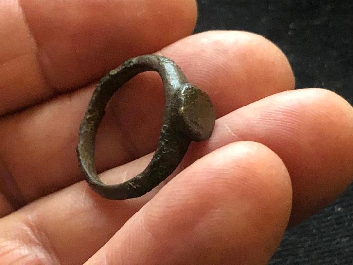 Bodemvondst Romeinse brons KINDER RING fraai artefact!, Antiek en Kunst, Curiosa en Brocante, Ophalen of Verzenden