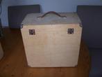 oude houten platen koffer voor lp's nr 1, Cd's en Dvd's, Vinyl | Overige Vinyl, Gebruikt, Ophalen of Verzenden, 12 inch