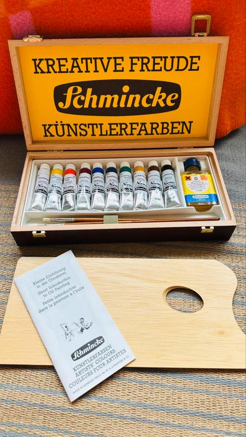 SCHMINCKE NORMA OLIEVERF BOX, Hobby en Vrije tijd, Schilderen, Nieuw, Olieverf, Verzenden