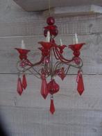 Vintage kerstbal ornament; mini kroonluchter, Diversen, Kerst, Ophalen of Verzenden, Gebruikt