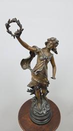 Auguste Moreau (1834-1917) - sculptuur, La Récompense - 45.5, Antiek en Kunst, Ophalen of Verzenden