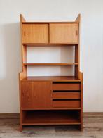 Poul Cadovius wandkast, teak - KLM Deco, Huis en Inrichting, Kasten | Wandmeubels, Ophalen, Zo goed als nieuw, 25 tot 50 cm, 200 cm of meer