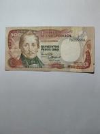 Colombia 500 Pesos Oro 1985, Ophalen of Verzenden, Zuid-Amerika, Los biljet