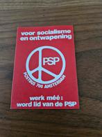 4600 PSP Sticker - Voor Socialisme en Ontwapening, Ophalen of Verzenden, Gebruikt