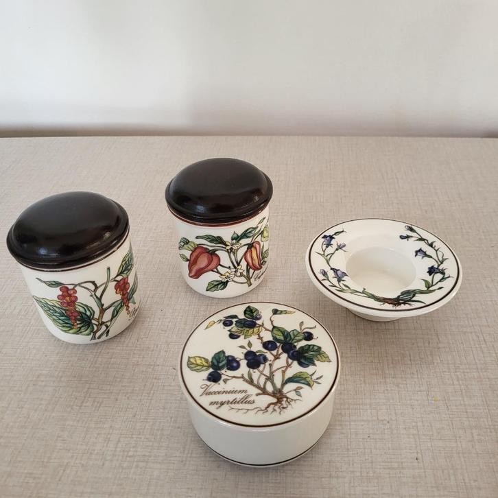 Villeroy en Boch Botanica kruidenpotjes dekseldoos waxine, Antiek en Kunst, Antiek | Servies los, Ophalen