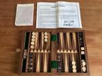 Backgammon- reisuitvoering in houten kistje, Ophalen of Verzenden, Zo goed als nieuw, Reisspel