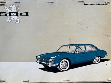 Peugeot 504 Instructieboekje Origineel beschikbaar voor biedingen