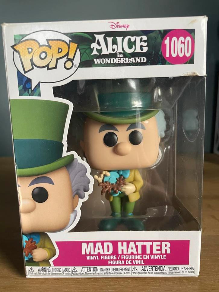 Funko Pop Mad Hatter - Alice in Wonderland Disney, Verzamelen, Poppetjes en Figuurtjes, Zo goed als nieuw, Ophalen of Verzenden