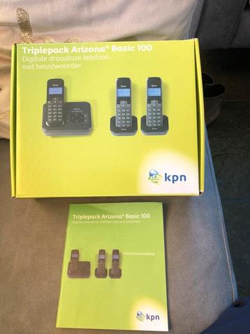 Triplepack Arizona Basis 100 digitale draadloze telefoon KPN