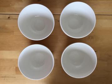 4 x witte Arabia 24h kom zgan 12 cm doorsnee 400 ml inhoud beschikbaar voor biedingen
