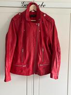 Soepel Leren Jasje - Rood - Maat 44, Maat 42/44 (L), Ophalen of Verzenden, Zo goed als nieuw, Jasje