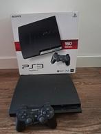 Playstation 3 spelcomputer 160gb met doos, Ophalen of Verzenden, Zo goed als nieuw, Met 1 controller, Slim