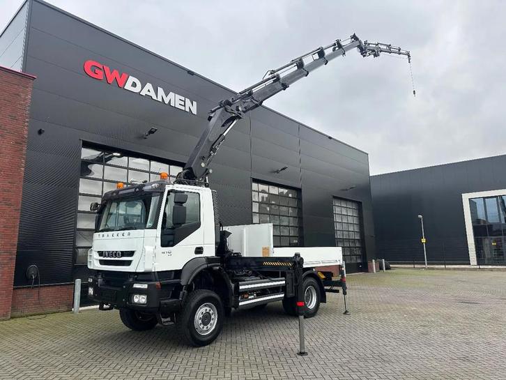 Iveco Trakker 410 4x4 Hiab 244-5 + Fly jib , winch 120 tkm, Auto's, Vrachtwagens, Particulier, 4x4, ABS, Airconditioning, Cruise Control