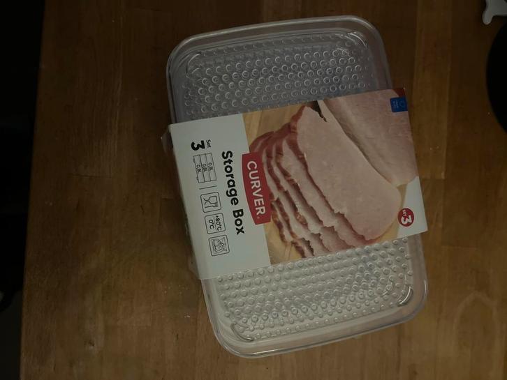 Curver Vleeswaren Bakjes - 3 Stuks Nieuw, Huis en Inrichting, Keuken | Keukenbenodigdheden, Nieuw, Ophalen