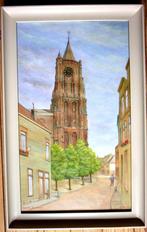 Mooi aquarel Gorinchem Janstoren 1940, Antiek en Kunst, Ophalen