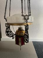 Antieke hangende olielamp, Ophalen of Verzenden