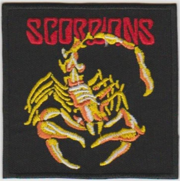 Scorpions stoffen opstrijk patch embleem #2, Verzamelen, Muziek, Artiesten en Beroemdheden, Nieuw, Kleding, Ophalen of Verzenden