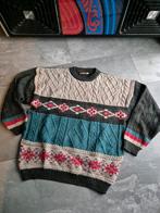 Vintage Multi-Color Wollen Trui 90s - Maat XL, Kleding | Heren, Overige kleuren, Maat 56/58 (XL), Chio, Ophalen of Verzenden