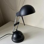 Zwarte Halogeen Bureaulamp incl Halogeenlamp, OrigDoos ZGAN, Ophalen of Verzenden, Zo goed als nieuw, Glas, Minder dan 50 cm