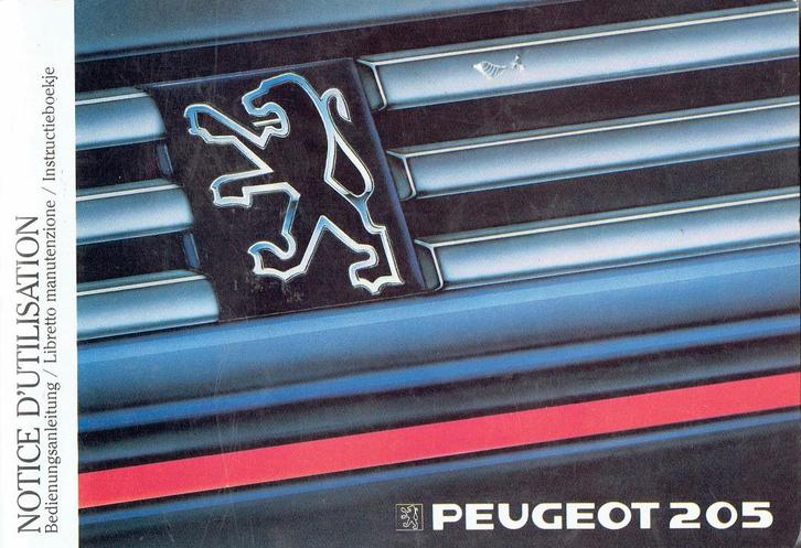 Peugeot 205, Auto diversen, Handleidingen en Instructieboekjes, Ophalen of Verzenden