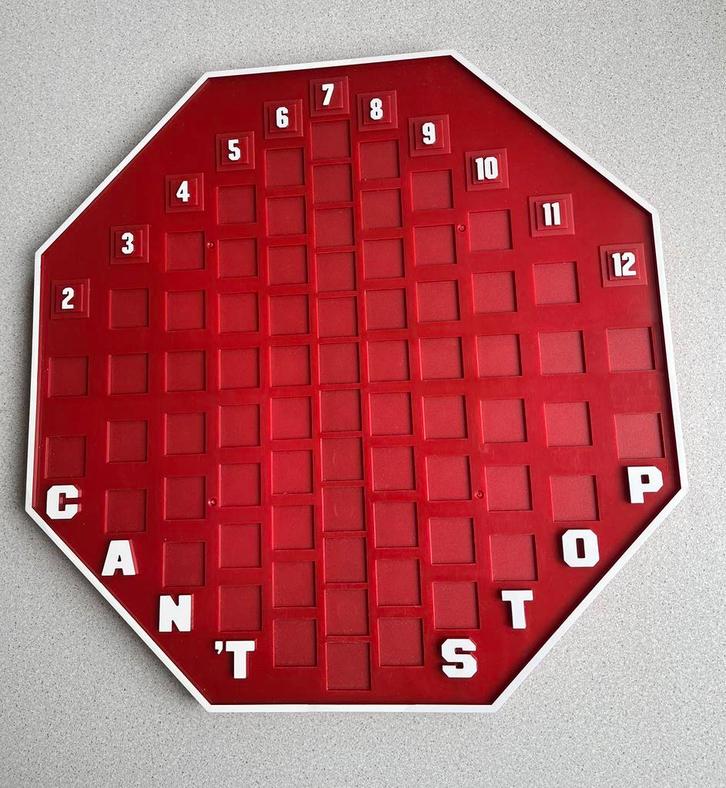Can’t stop: leuk spel uit 1981 van Parker Brothers, Hobby en Vrije tijd, Gezelschapsspellen | Bordspellen, Gebruikt, Een of twee spelers