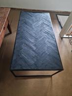 Zwarte visgraat salontafel industrieel, Huis en Inrichting, Complete inboedels, Ophalen
