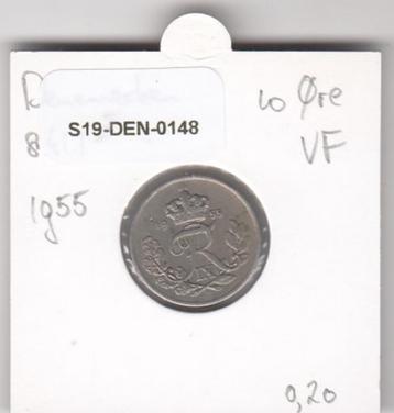 S19-DEN-0148 Denmark 10 ore 1955  KM# 841 VF beschikbaar voor biedingen