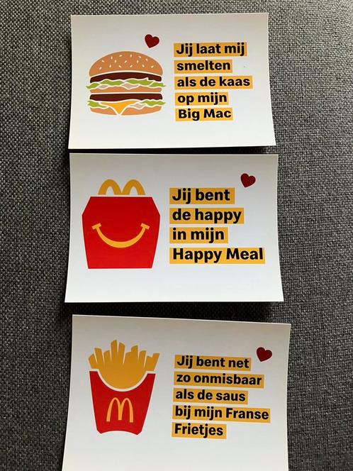 McDonald’s wenskaarten kaarten postcard mcdonalds MacDonalds, Verzamelen, Merken en Reclamevoorwerpen, Zo goed als nieuw, Overige typen