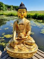 TOPSTUK 24K NEPAL SHAKYAMUNI BOEDDHA 20 CM, Ophalen of Verzenden, Nieuw