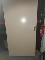 brandwerende opdekdeur 211x93 rechtsdraaiend met deurbeslag, Ophalen, Gebruikt, 80 tot 100 cm, Binnendeur