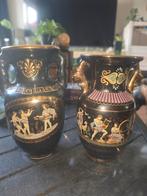 Handgemaakte vazen Grieks 24k goud., Antiek en Kunst, Antiek | Vazen, Ophalen of Verzenden